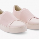 WRAP-OVER LEATHER SNEAKER